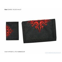 Tribal Black Velcro Wallet