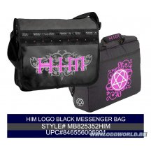 HIM Logo Zwarte Messenger Tas