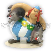 Asterix En Obelix Obelix Met Everzwijnen Beeld