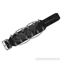 New Rock Black Wb Stud Chain Logo Wings 