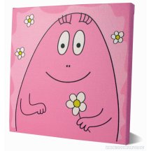 Barbapapa Roos Portret Op Canvas