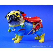 Pugnacious Pug Kracht Mopshond Beeld