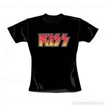 Kiss Vintage Logo T-Shirt Aanpassend